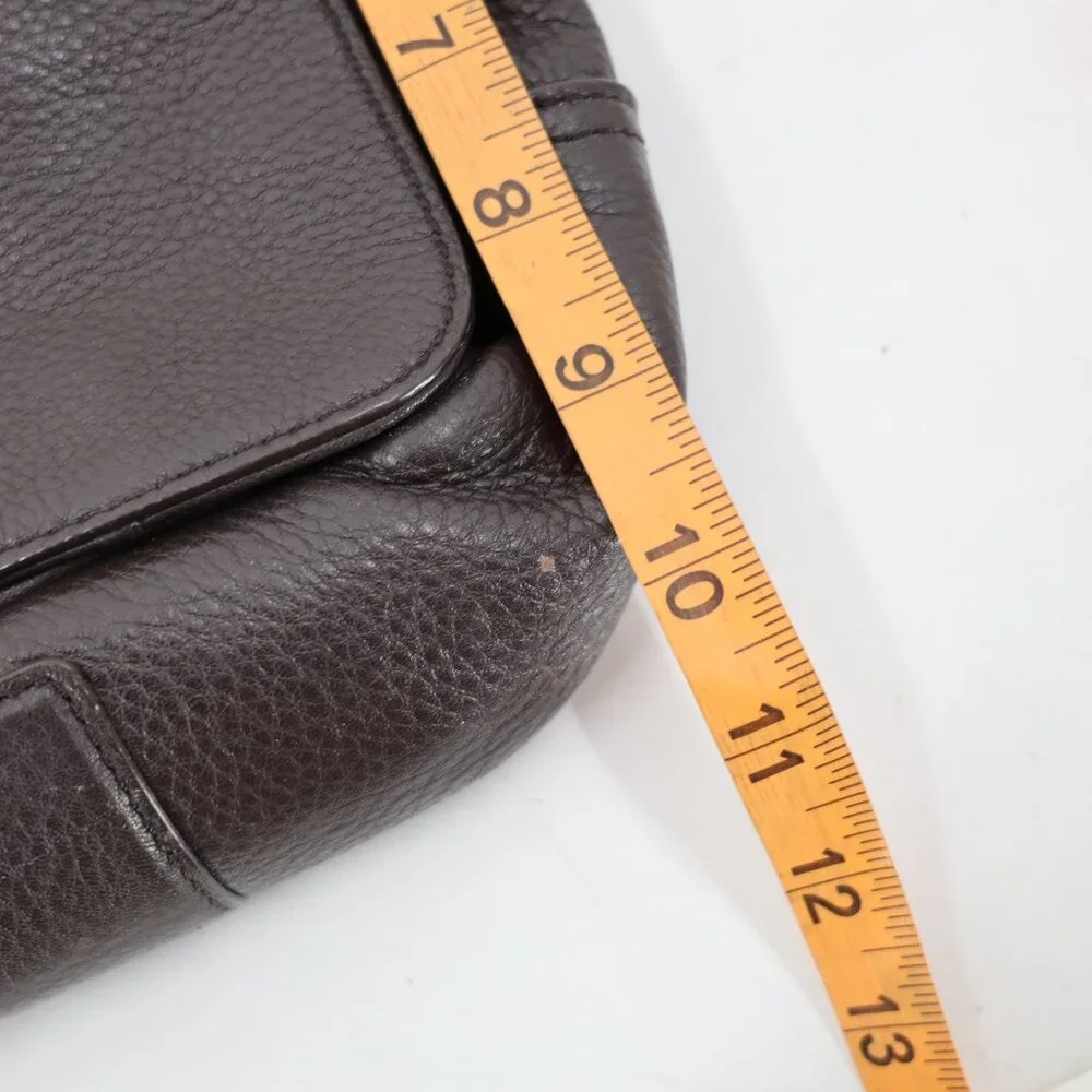 Banana Republic Messenger Bag Mens One Size Greyson Cow Leather Brown strap